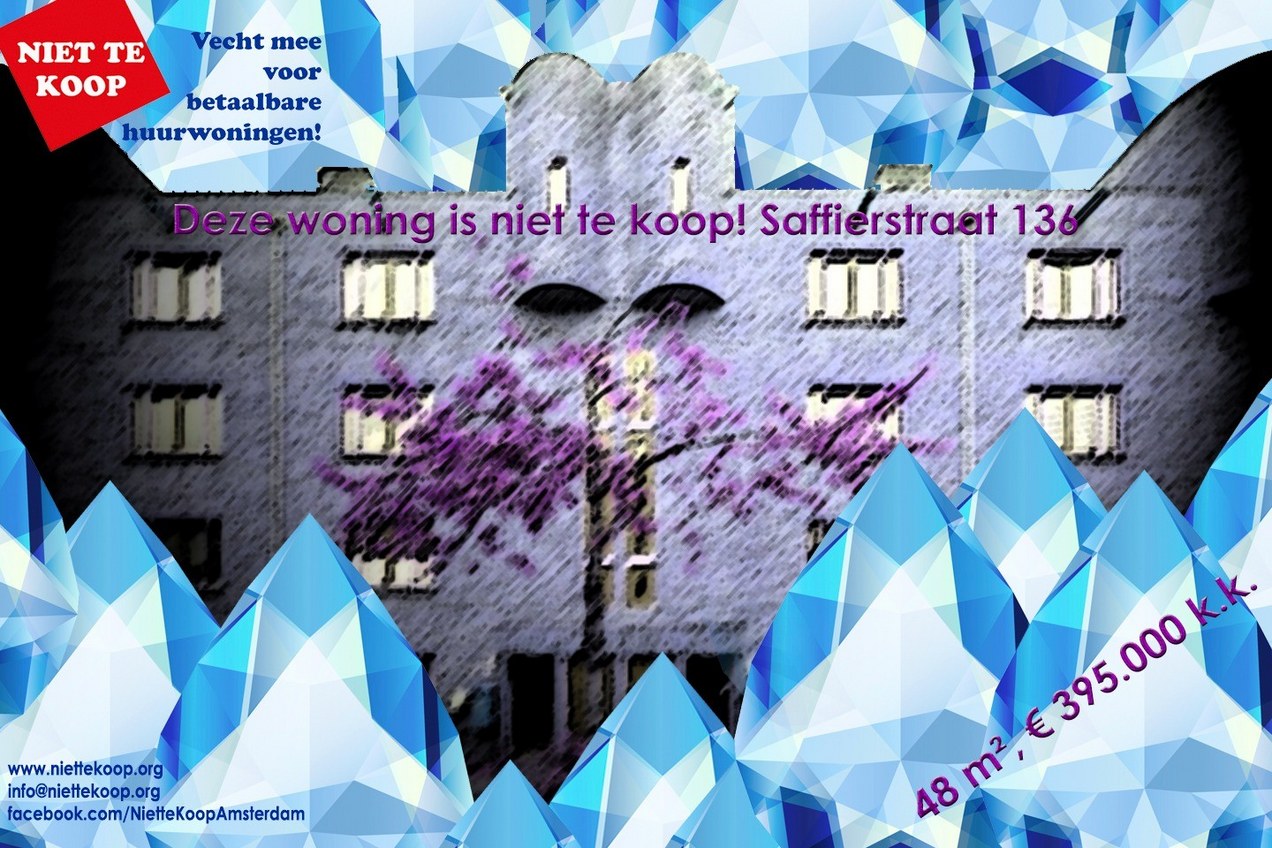 Affiche Niet Te Koop flitsactie 221