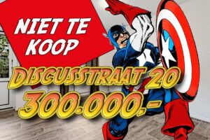 Captain America komt Niet Te Koop helpen in de strijd! Affiche Kimbel