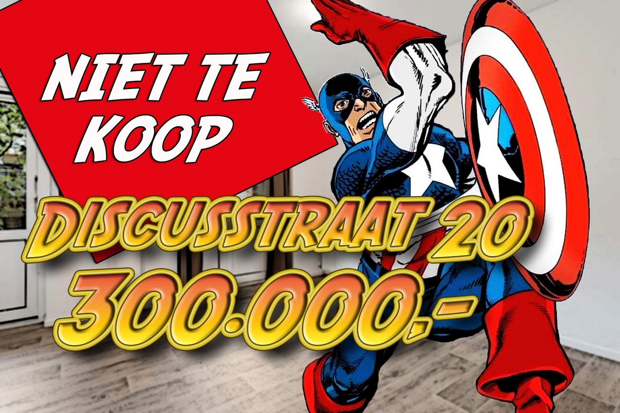 Captain America komt Niet Te Koop helpen in de strijd! Affiche Kimbel