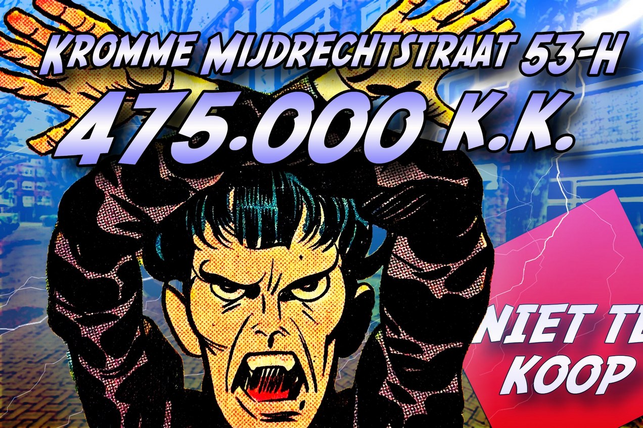 Affiche Niet Te Koop actie 231 bij Mijdrechtstraat 53-hs