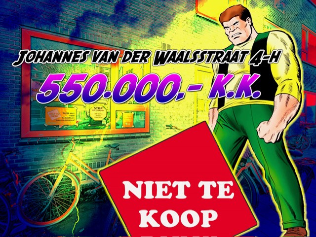 Er is vrijwel niets bekend over de geschiedenis van Ronald ‘The Ox’ Bloch. Wat we wel weten is dat hij stervend aan stralingsvergiftiging op zoek is naar wraak. Onlangs ontsnapte hij uit een zwaar beveiligde penitentiaire inrichting, samen met de dubieuze wetenschapper Dr. Karl Stragg, die een geestoverdrachtsapparaat gebruikte om ‘lichamen te ruilen’ met Bloch, verlangend naar controle over de bovenmenselijke kracht van The Ox. Hij is voor het laatst gezien in de buurt van Middenmeer-Zuid. Affiche Kimbel Bouwman