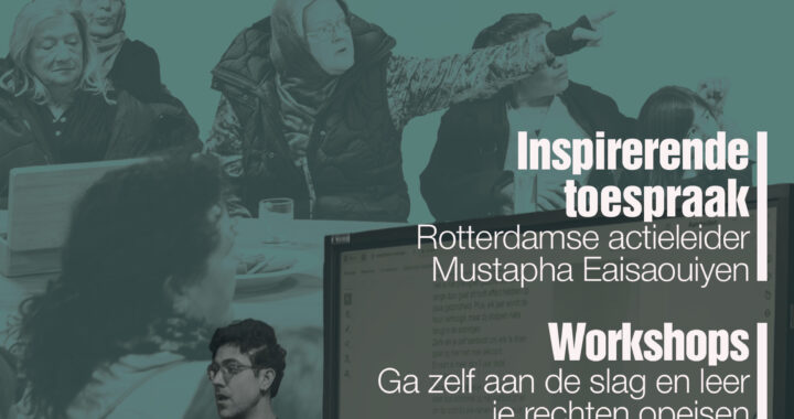 Flyer Wooncrisis & huurproblemen informatie en actiedag